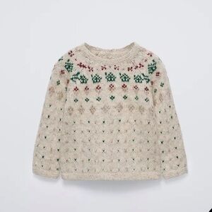 Zara Baby JACQUARD KNIT SWEATER